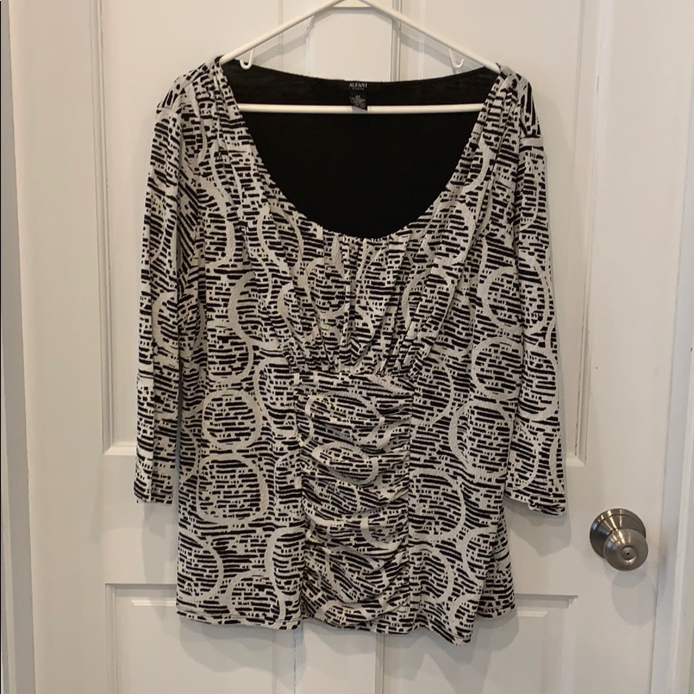 Plus size top with ruching